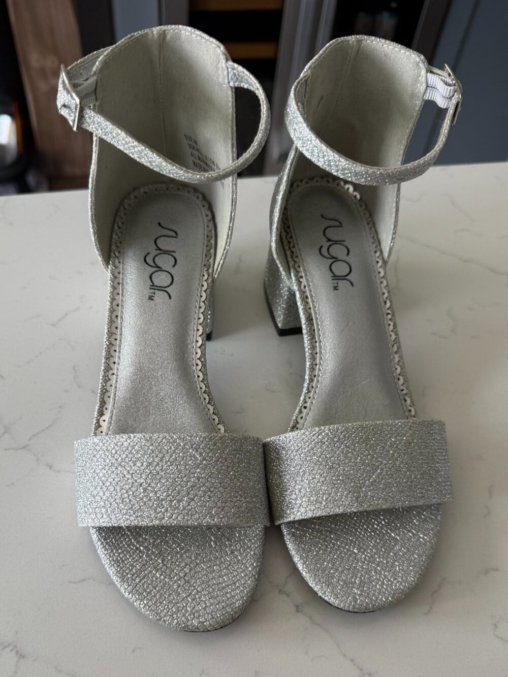 Silver Sparkle High Heels Size 6 - Homecoming / Wedding / Formal